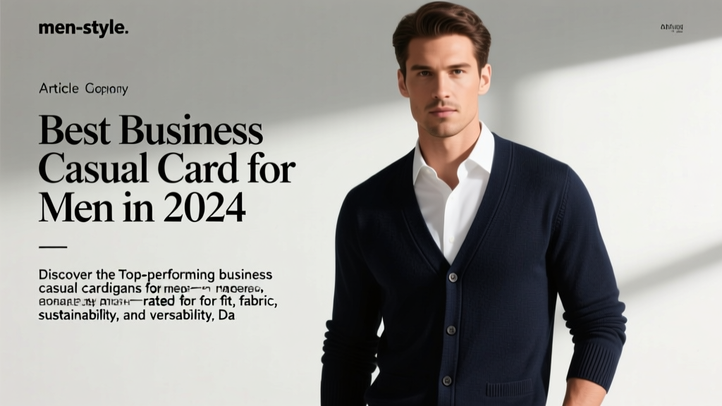 Best Business Casual Cardigans for Men in 2024