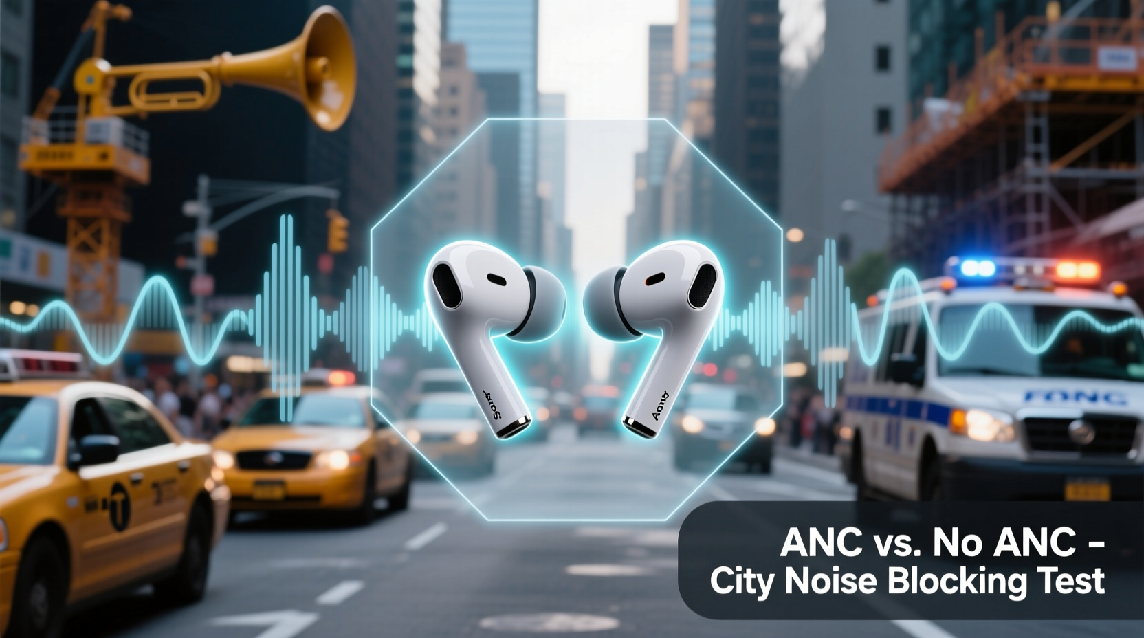 wireless earbuds with anc vs without which blocks city noise better