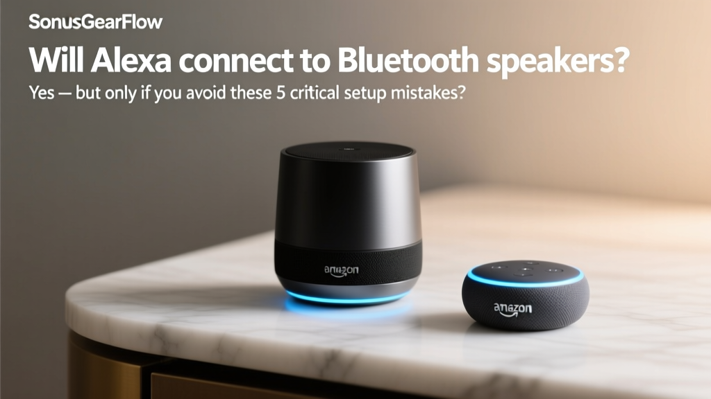 Will Alexa Connect To Bluetooth Speakers (2026)