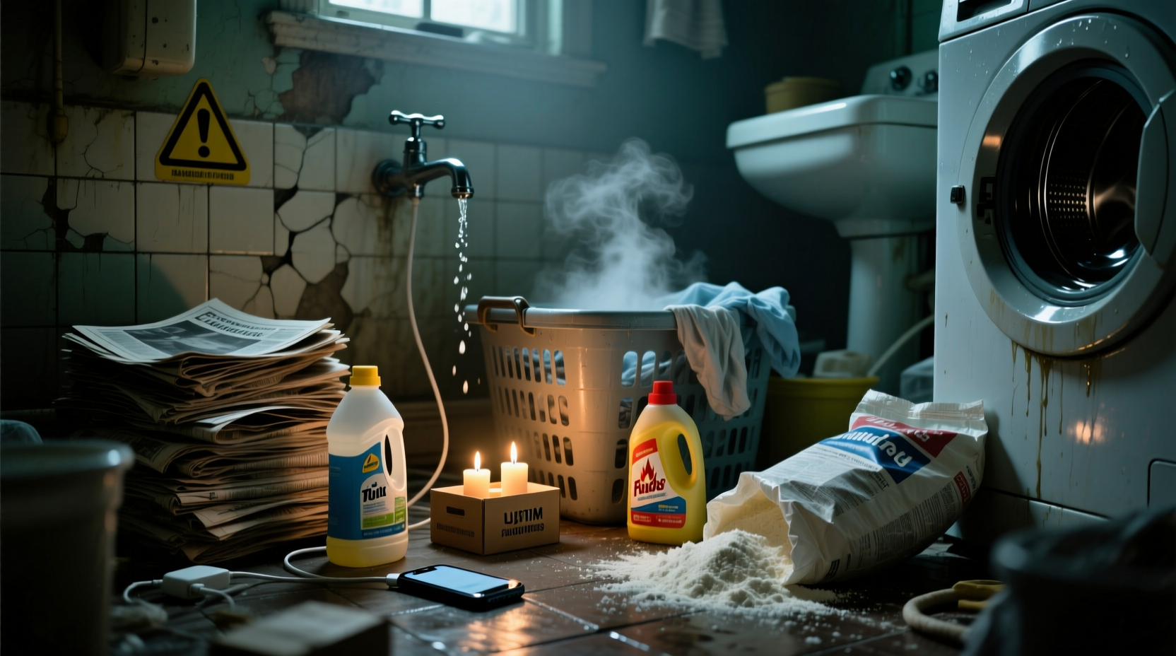 things to never store in laundry room