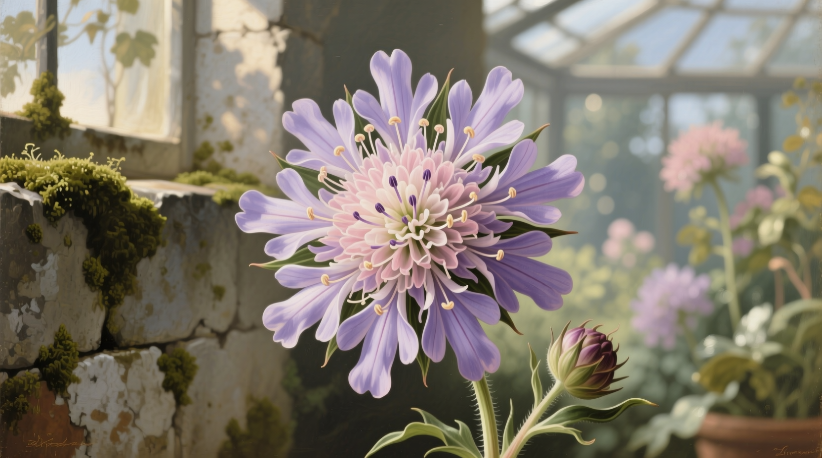 flower scabiosa