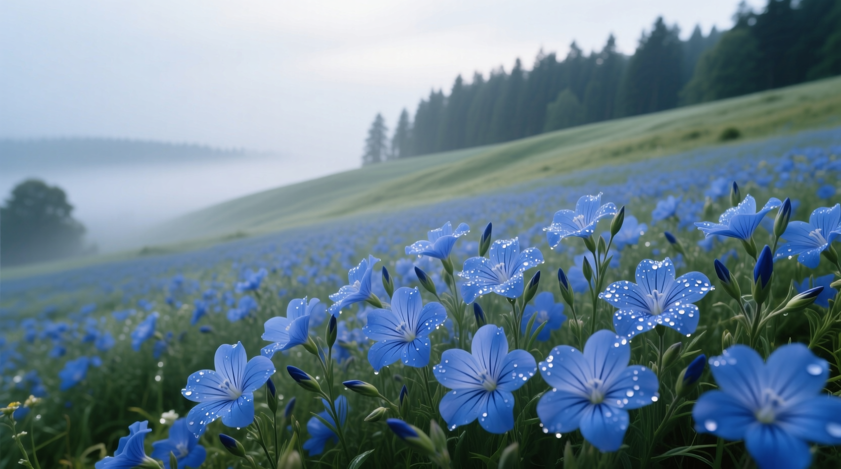 may blue flowers