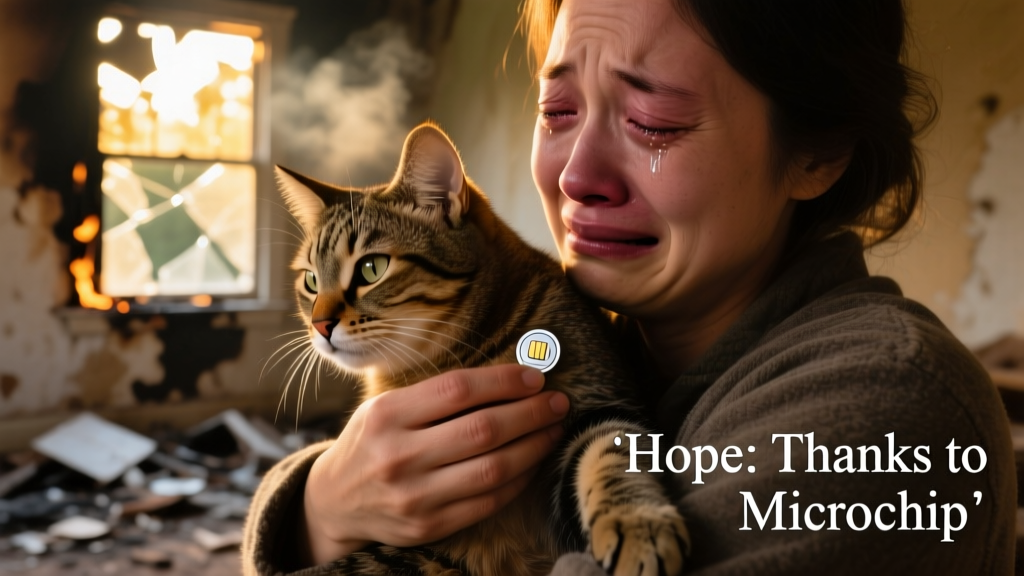 Holding Out ‘Hope’: Thanks to Microchip, Owner Reunited With Cat After House Fire