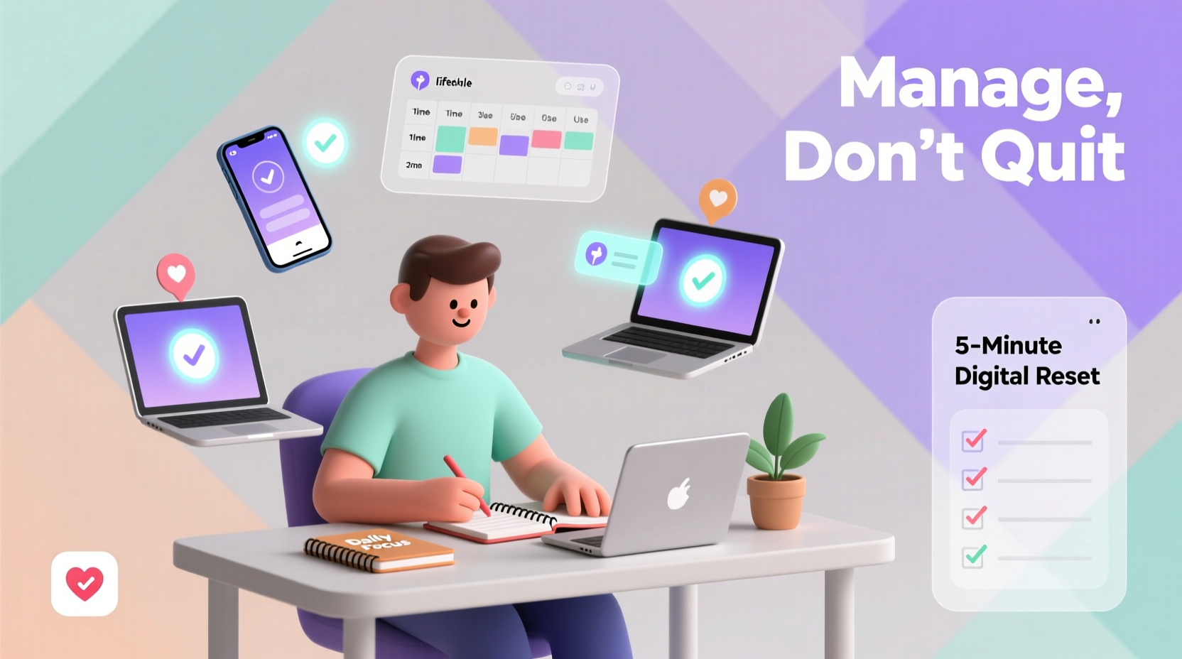 how to manage social media overload without deleting your accounts