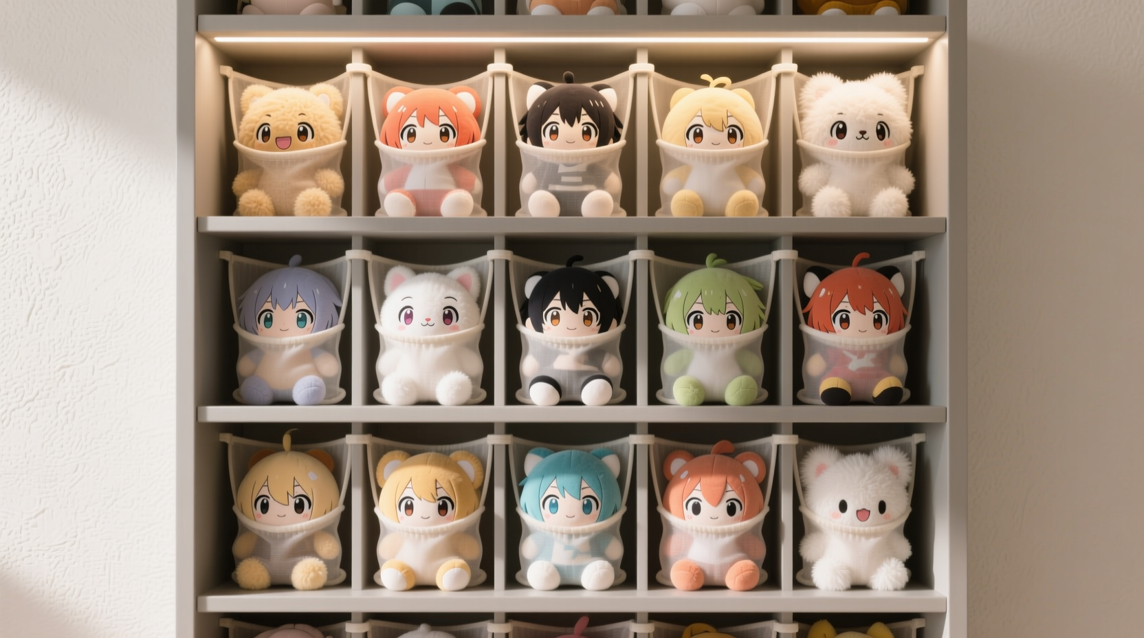 anime plushie storage closet organization tips