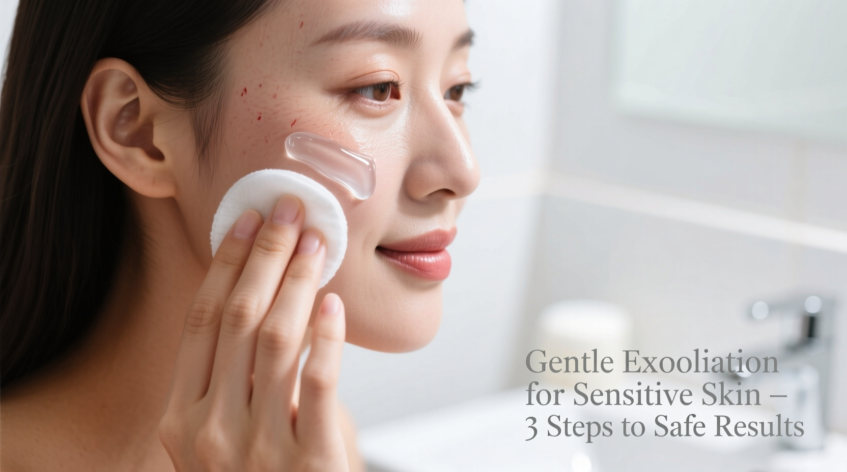 how to safely exfoliate sensitive facial skin without causing redness or breakouts