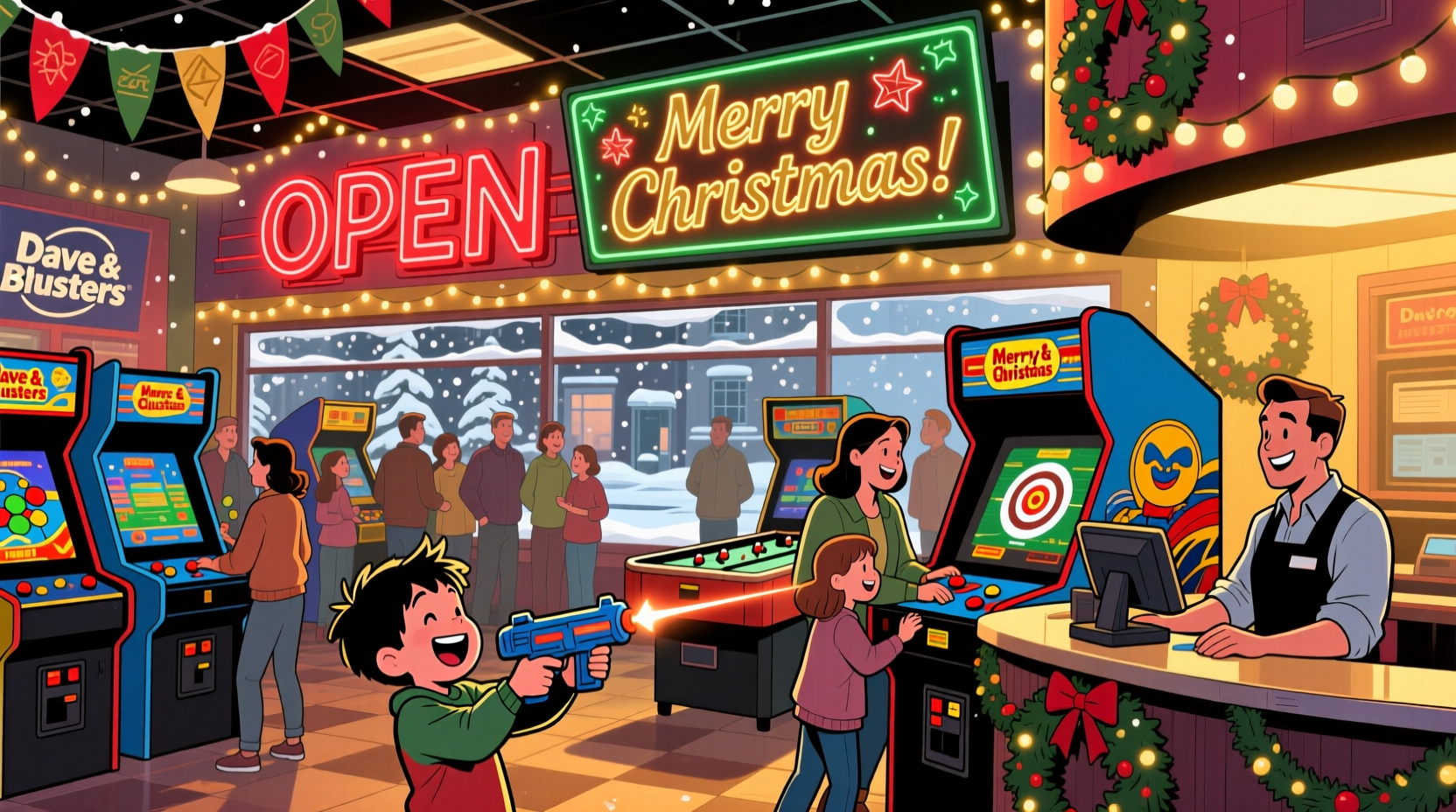 is dave and busters open on christmas day