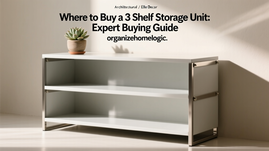 Where to Buy a 3 Shelf Storage Unit: Expert Buying Guide