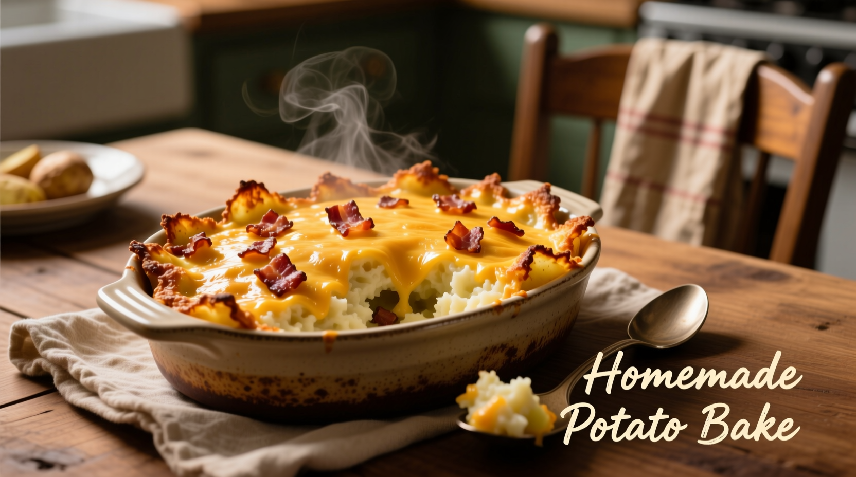 Perfect Potato Bake with Bacon and Cheese Recipe