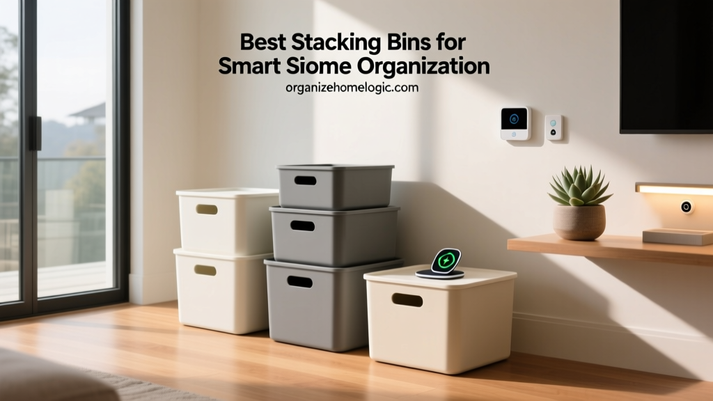 Best Stacking Bins for Smart Home Organization