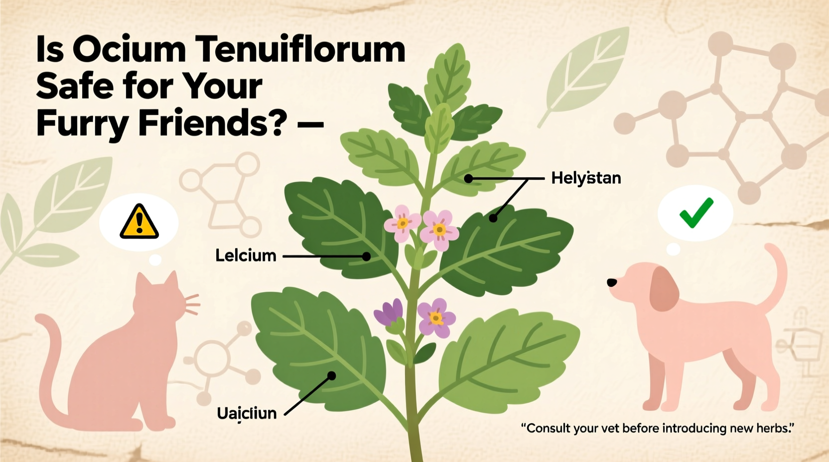Is Ocimum Tenuiflorum Safe for Your Furry Friends?