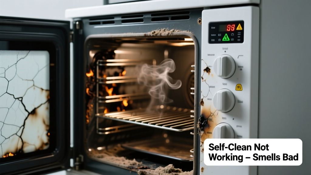 Oven Self Clean Not Working & Smells Bad: Quick Diagnosis