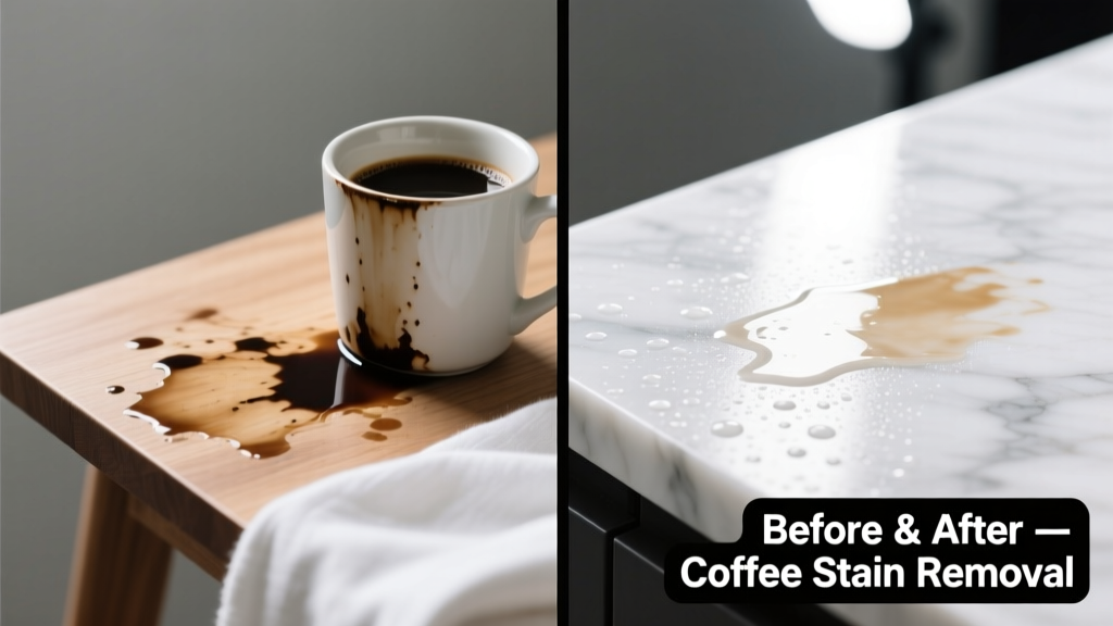 How to Remove Coffee Stains from Any Surface