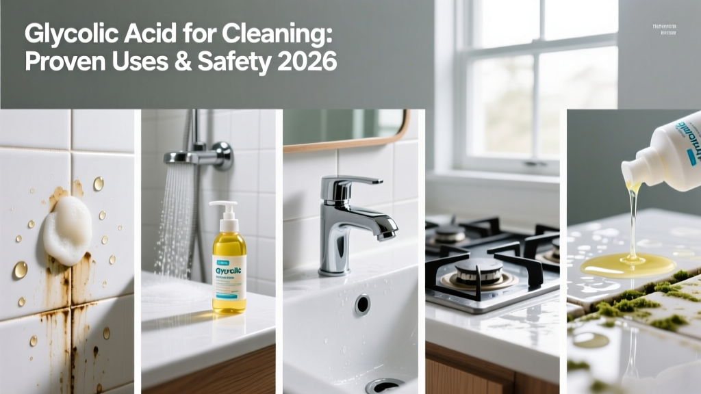 Glycolic Acid for Cleaning: Proven Uses & Safety 2026