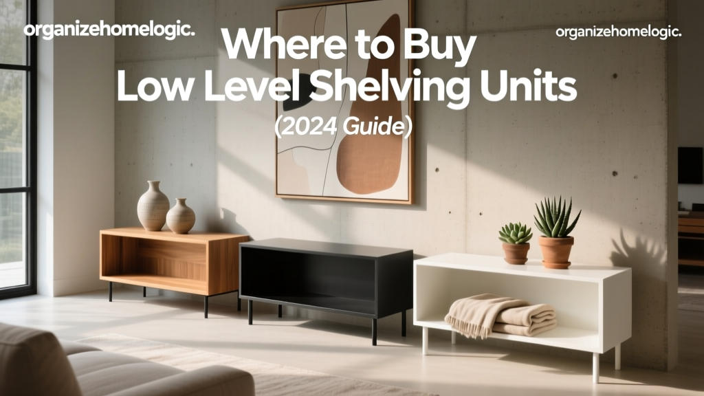 Where to Buy Low Level Shelving Units (2024 Guide)