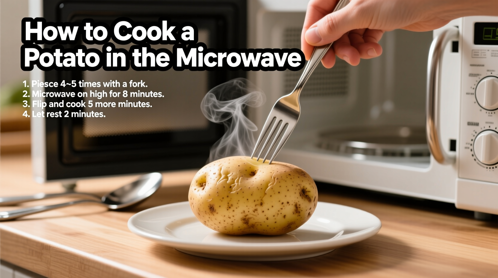 Perfect Microwave Baked Potatoes in 10 Minutes (No Mess!)