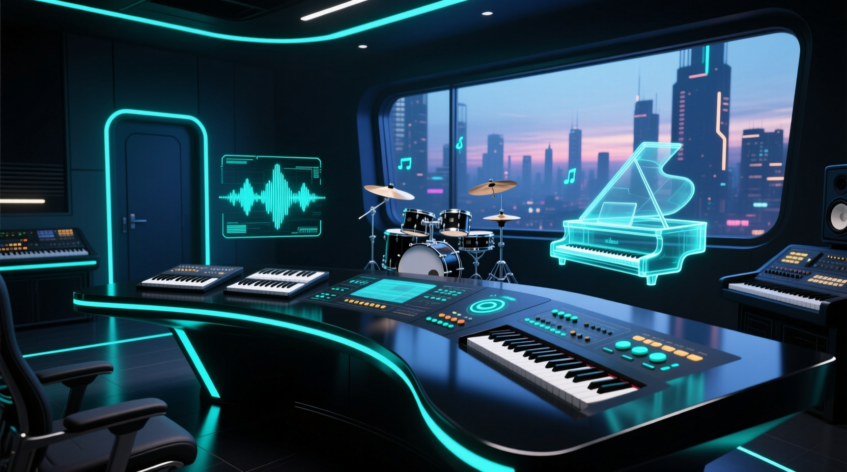the musicians cockpit desk