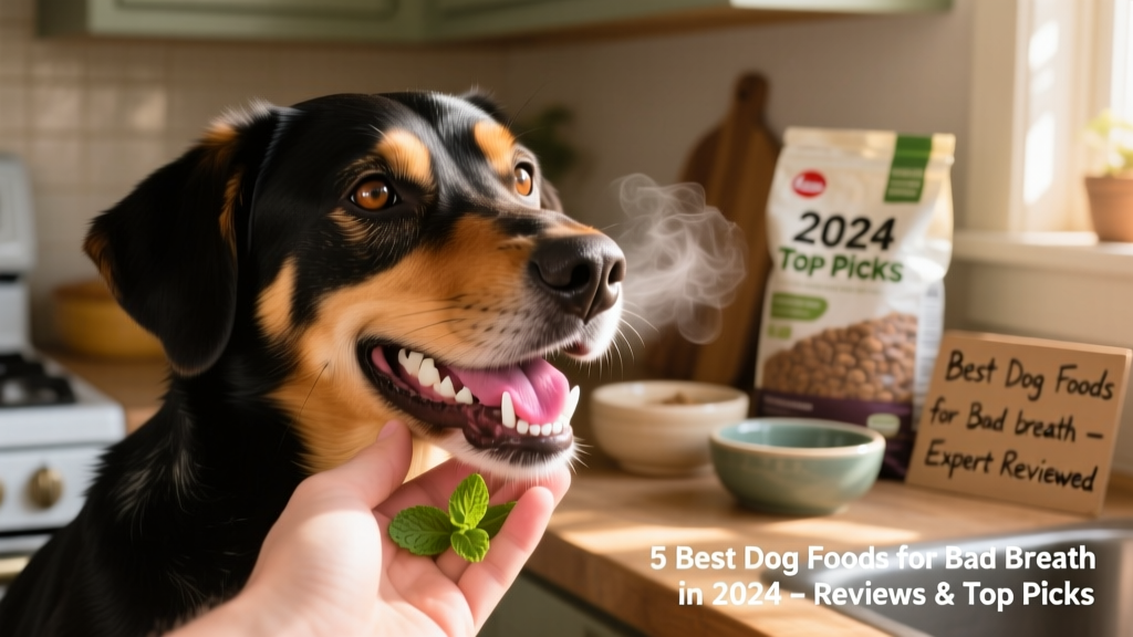 Close-up of a happy dog with clean teeth and fresh breath, licking a hand