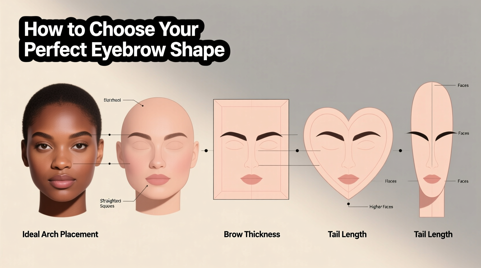 how to pick the perfect eyebrow shape for your face structure