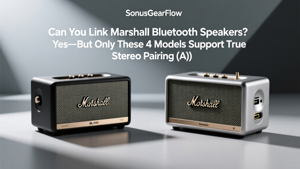 Marshall Bluetooth Speaker Pairing Guide (2026)