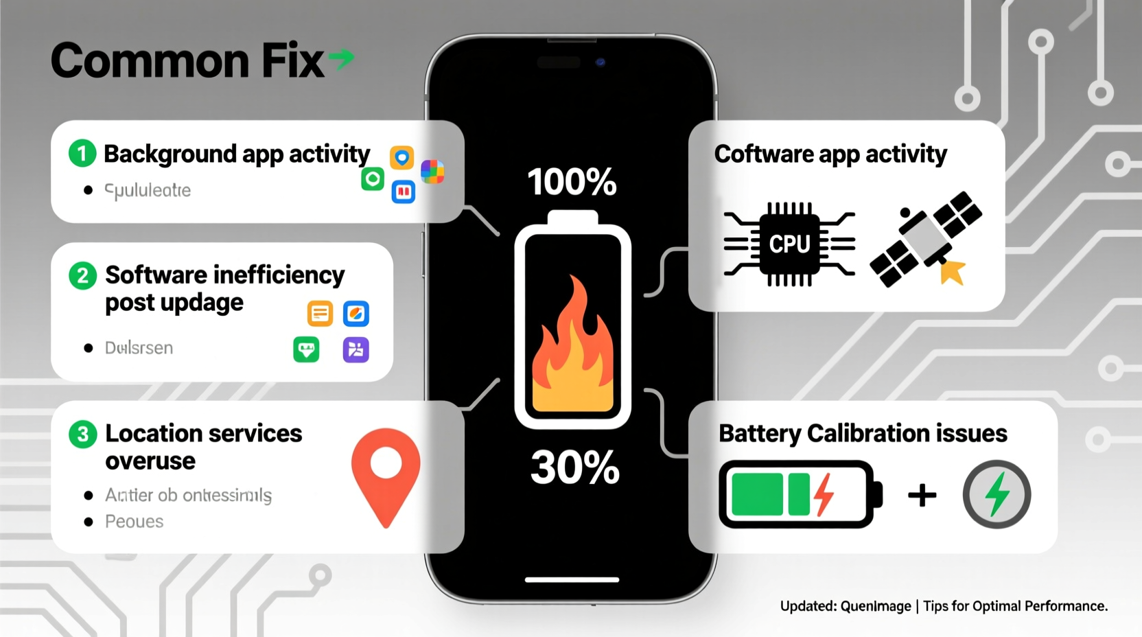 why does my phone battery drain faster after an update common causes and fixes