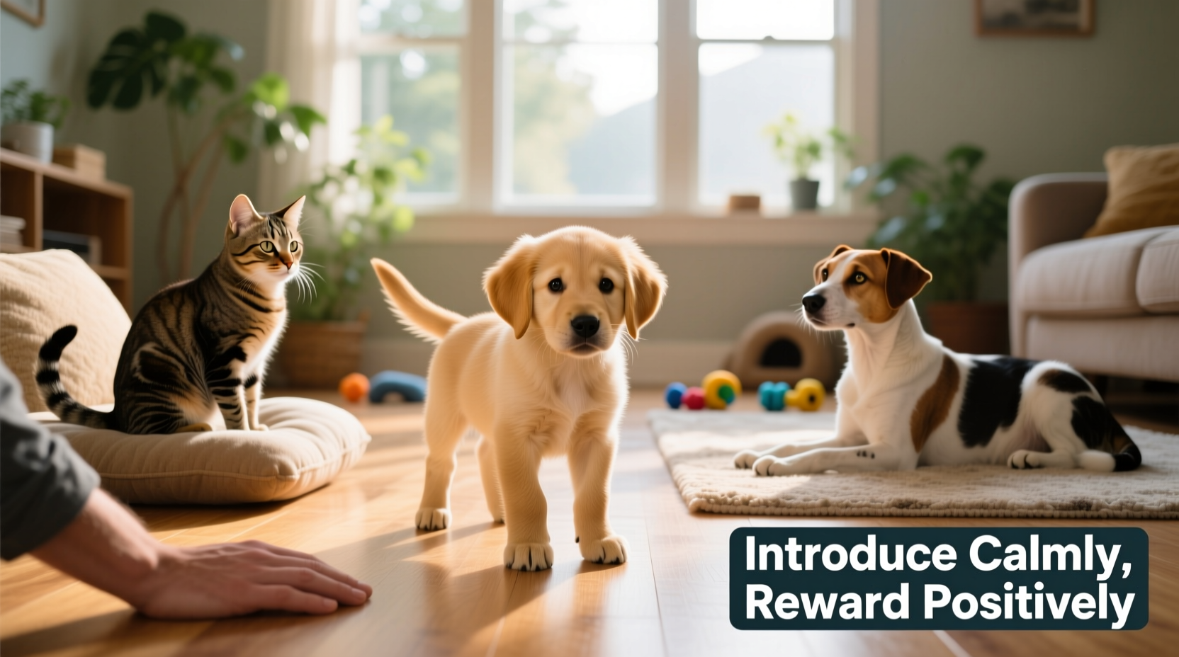 how to introduce a new puppy to resident pets without fights or fear