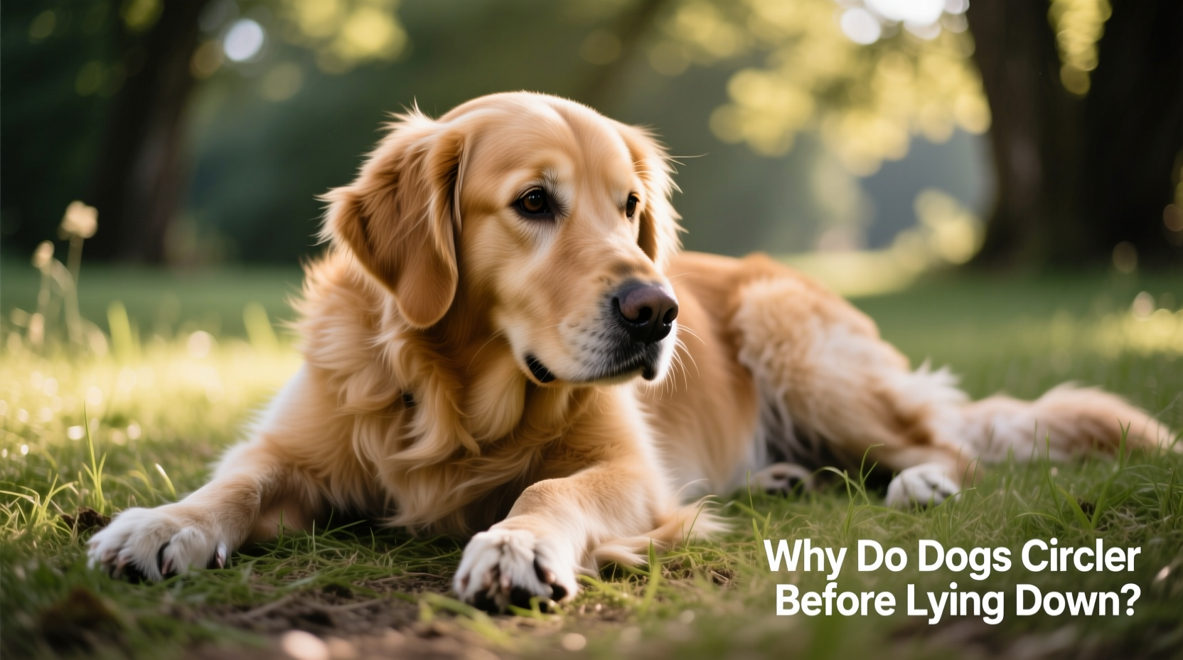 why do dogs circle before lying down an instinctual habit
