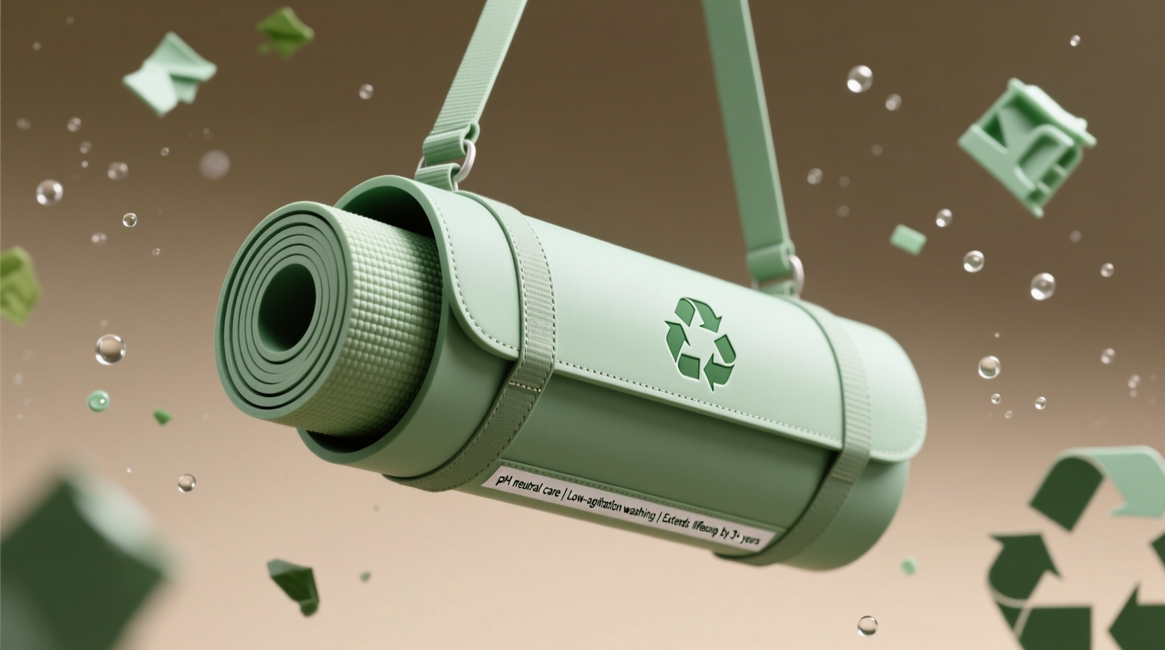 how to deep clean recycled pet yoga mat carriers