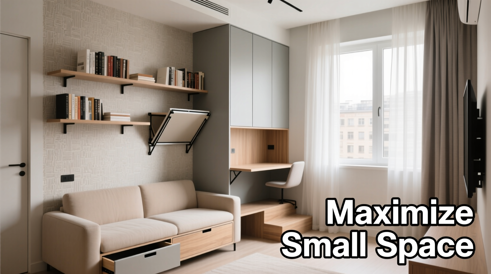 how to maximize small apartment storage with invisible hacks