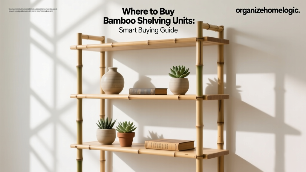 Where to Buy Bamboo Shelving Units: Smart Buying Guide