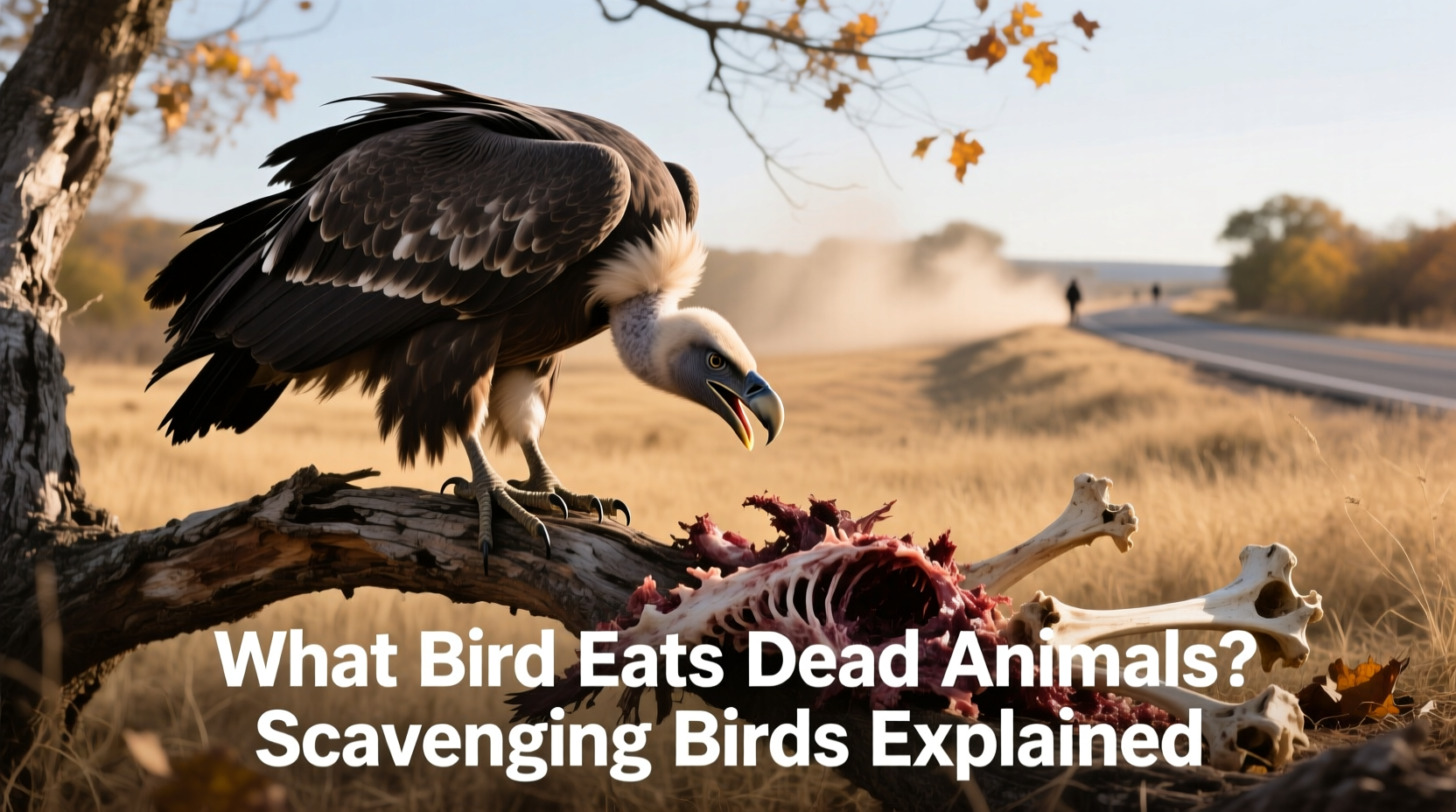 what bird eats dead animals