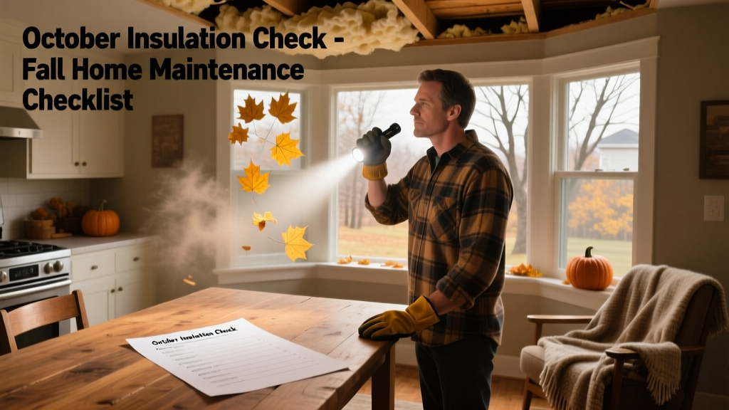 October Insulation Check: Fall Home Maintenance Checklist