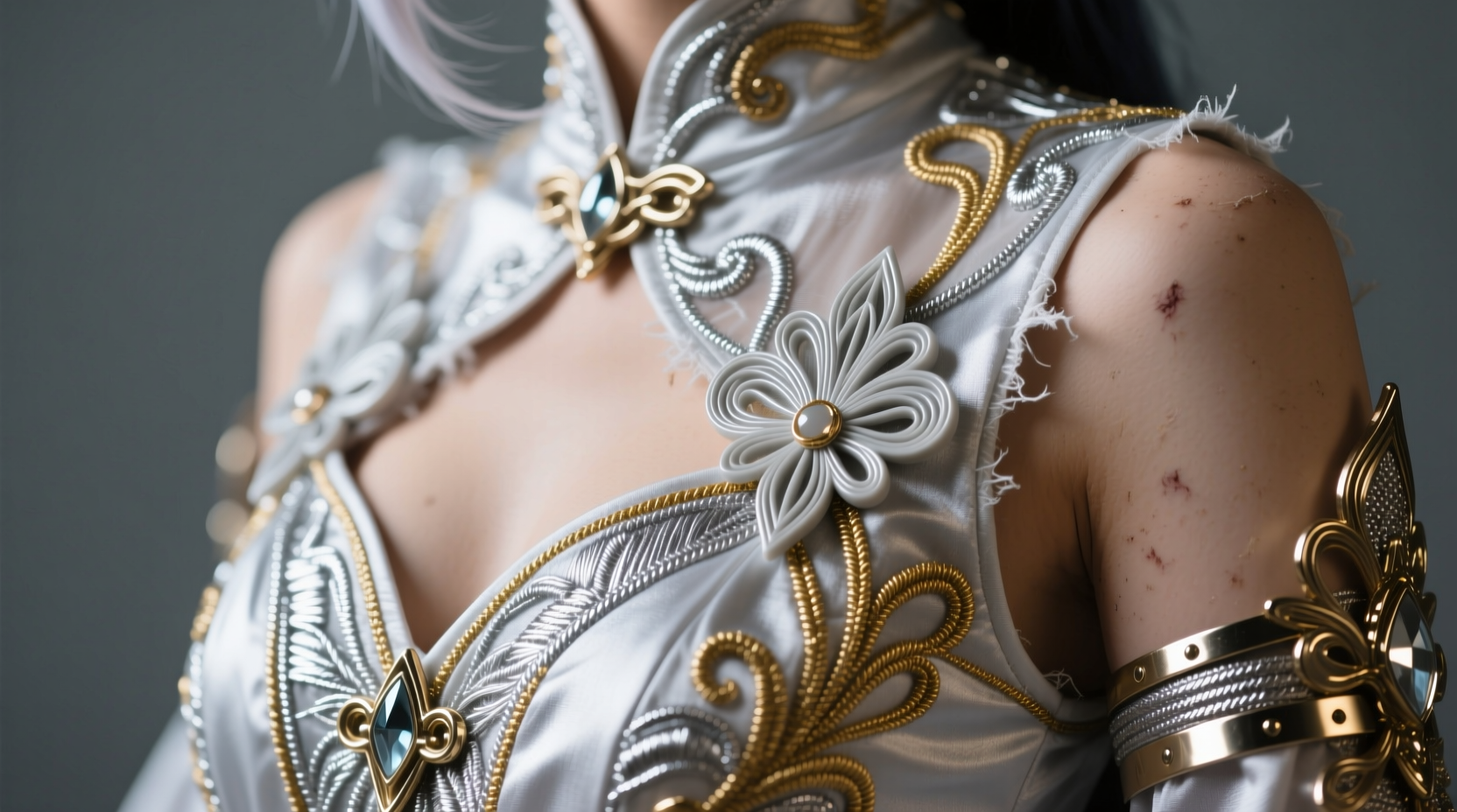 cosplay laundry tips metallic threads glued accents