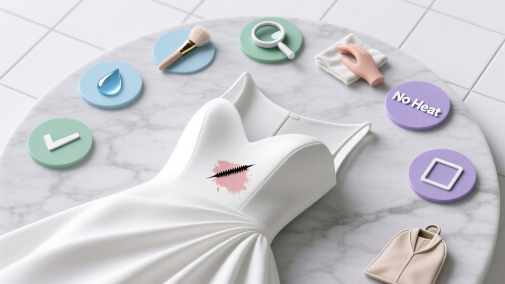 Wedding Dress Makeup Removal: 7 Steps to Save Your Gown
