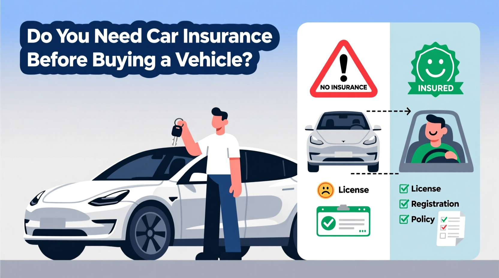 do you have to buy insurance before buying a car