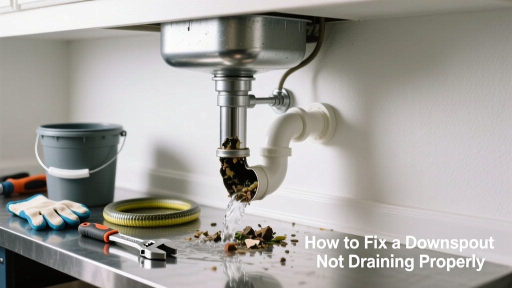 How to Fix a Downspout Not Draining Properly