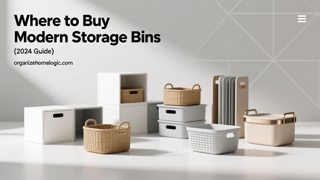 Where to Buy Modern Storage Bins (2024 Guide)