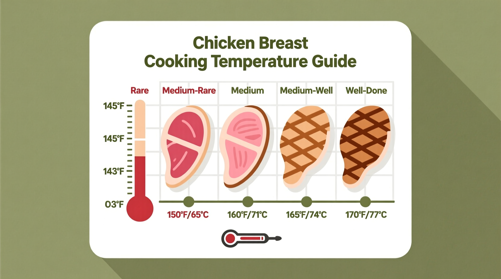 Chicken breast cooking temperature chart