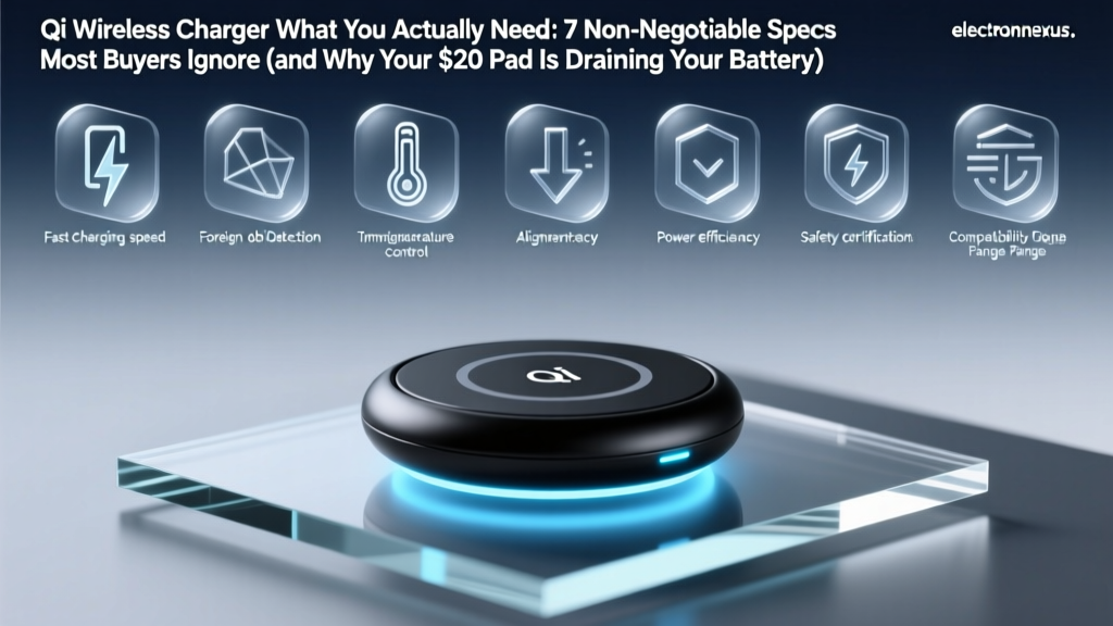 Qi Wireless Charger What You Actually Need: 7 Non-Negotiable Specs Most Buyers Ignore (and Why Your $20 Pad Is Draining Your Battery)