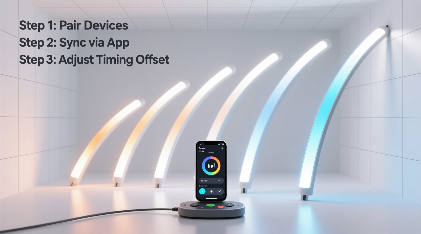 how to calibrate multiple smart light strands for perfect sync