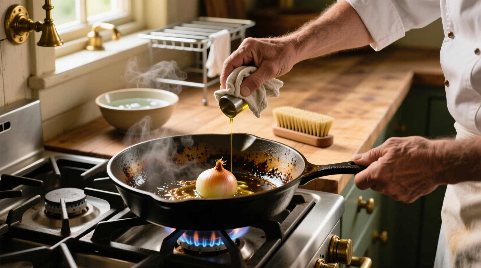 learn how to prepare cook with and clean a cast iron