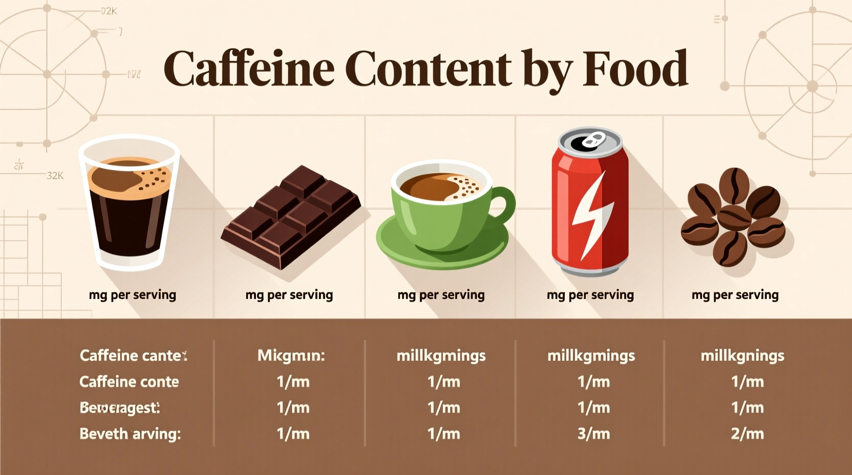 Foods Containing Caffeine: Complete Guide & Amounts