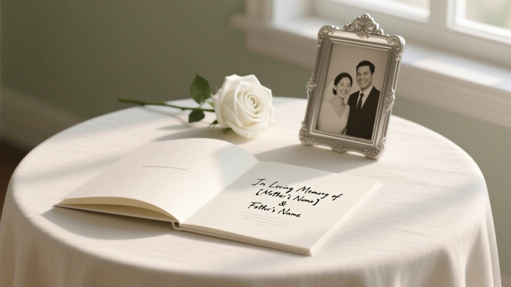 How to List Deceased Parents on Wedding Program
