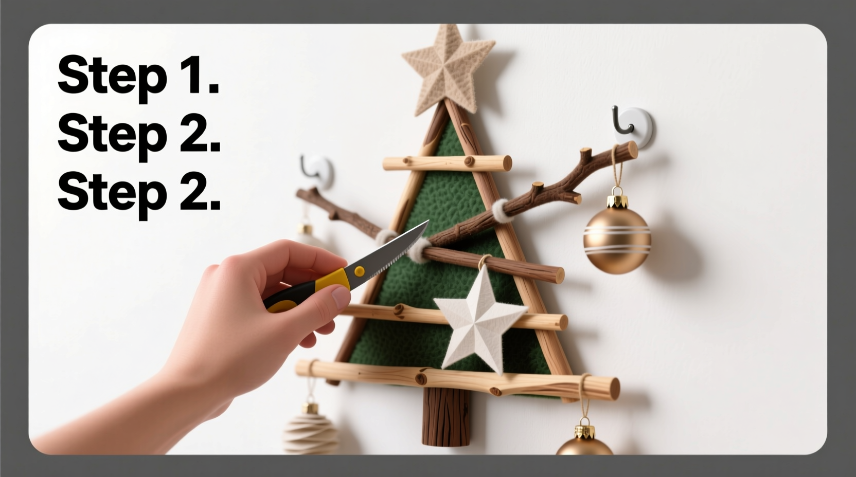 how to make a christmas wall tree
