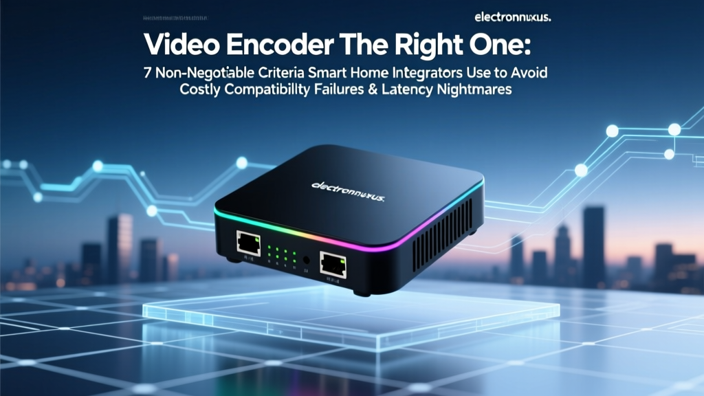 Video Encoder The Right One: 7 Non-Negotiable Criteria Smart Home Integrators Use to Avoid Costly Compatibility Failures & Latency Nightmares