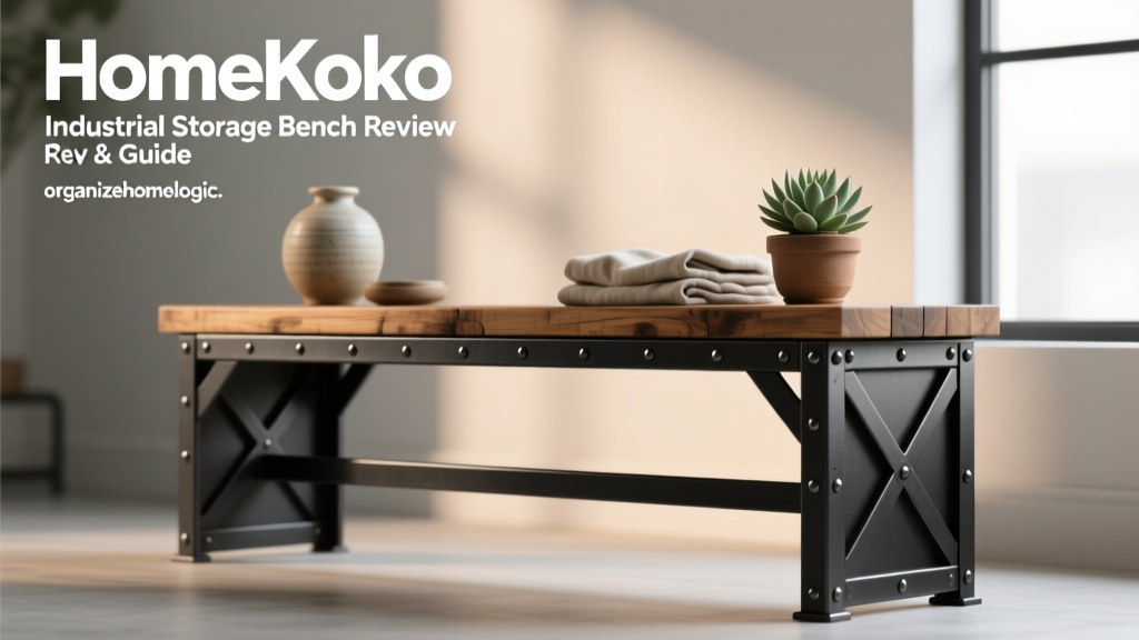 HomeKoko Industrial Storage Bench Review & Guide