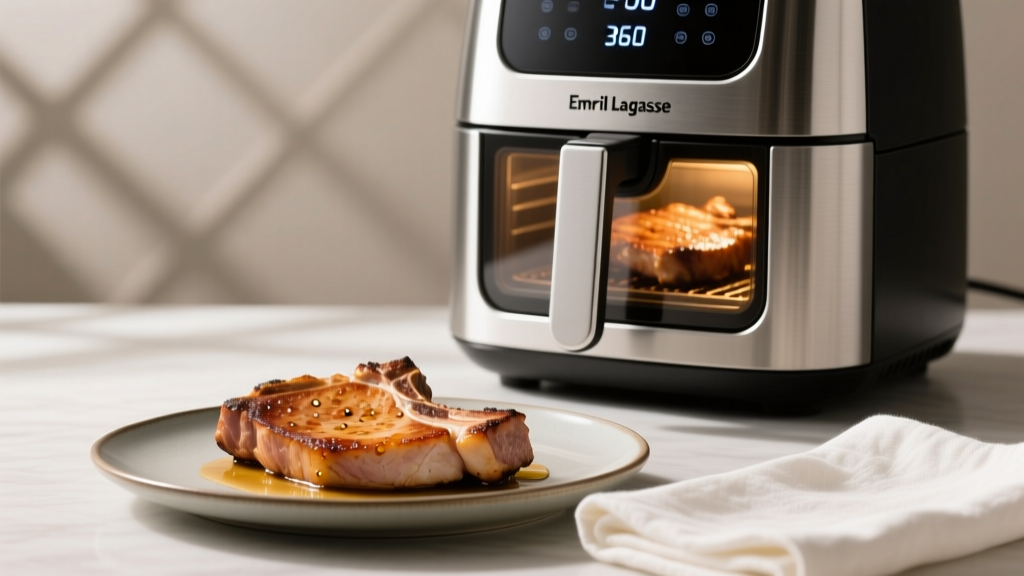 Perfect Pork Chops in Emeril Lagasse 360 Air Fryer