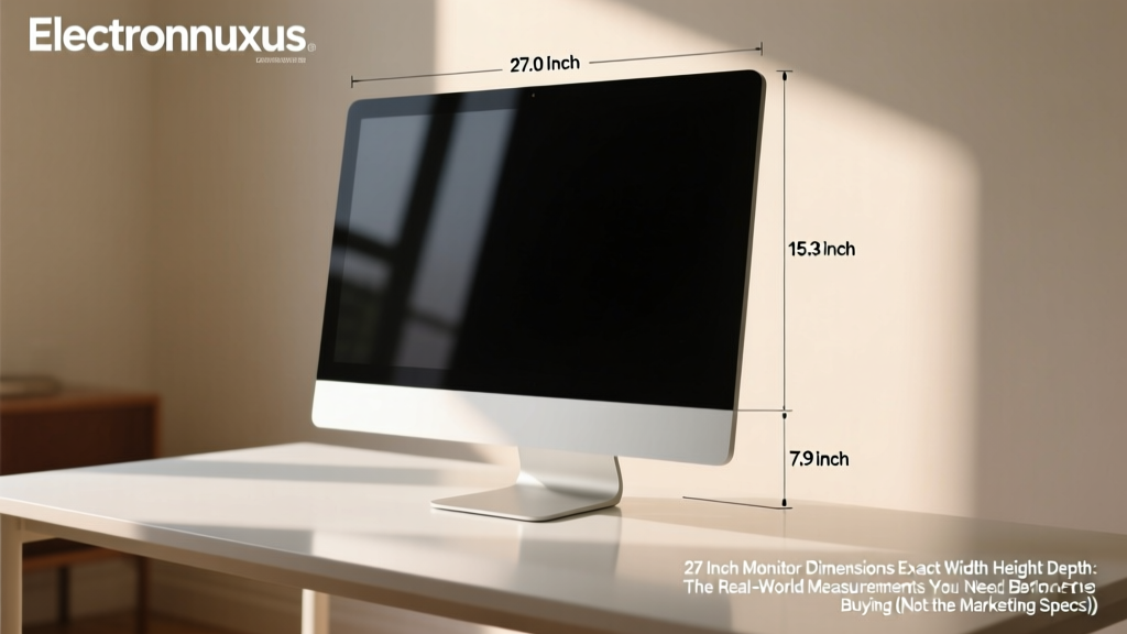 27 Inch Monitor Dimensions Exact Width Height Depth: The Real-World Measurements You Need Before Buying (Not the Marketing Specs)