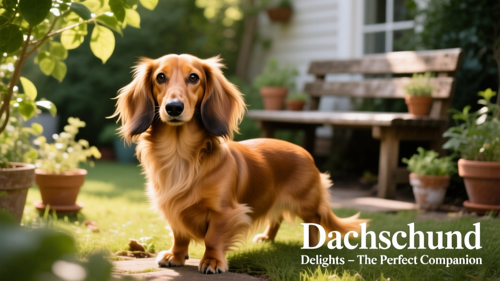 light-color, longhair dachshund