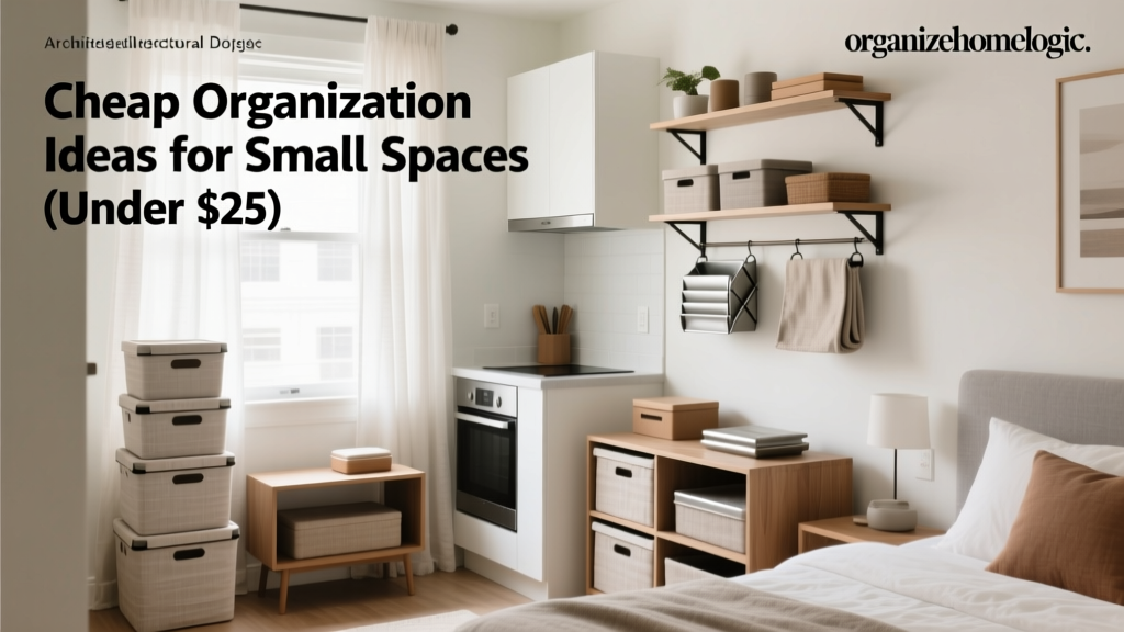Cheap Organization Ideas for Small Spaces (Under $25)